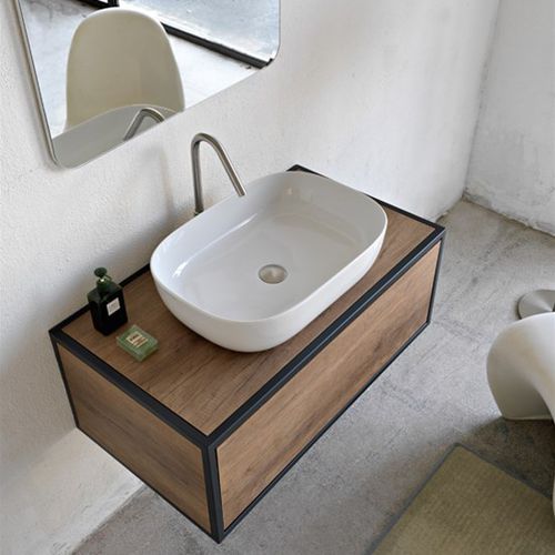 Cuba de apoio - Glam - Scarabeo Ceramiche - em cerâmica / resistente / contemporânea
