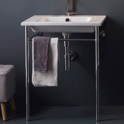 Suporte para lavatório metálico - 10066 - Scarabeo Ceramiche