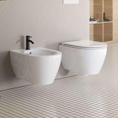 Vaso sanitário suspenso - GLAM TWIST - Scarabeo Ceramiche - em cerâmica / não especificado / da linha residencial