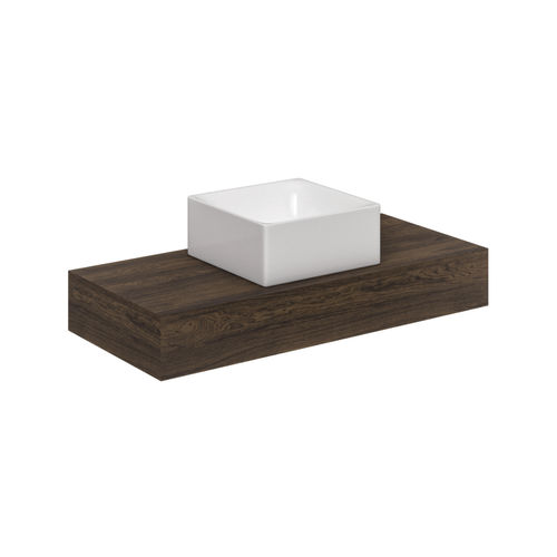 Cuba de apoio - SKINNY - Scarabeo Ceramiche - em cerâmica / com tampo / quadrada