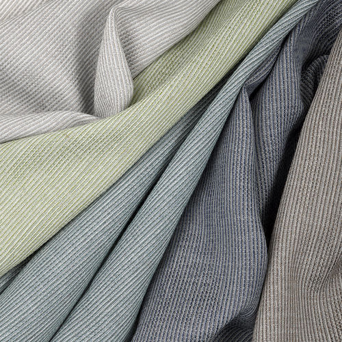 Cortina de voile listrada - ABROAD - Knoll Textiles - em poliéster reciclado / orgânica / antichama
