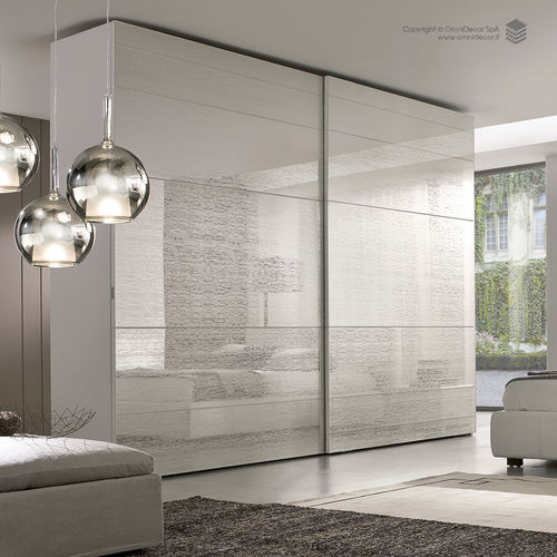 Painel de vidro float - OmniDecor - translúcido / gravado com ácido / para móvel