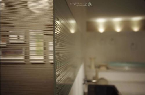 Painel de vidro float - OmniDecor - decorado / translúcido / colorido