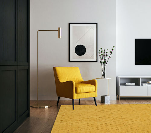 Tapete de estilo escandinavo - COZY-3045 - ANGELO RUGS - geométrico / em fibra de bambu / em seda