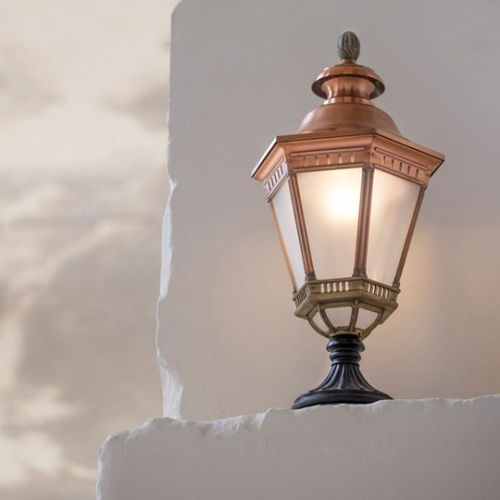 Poste balizador de iluminação para espaços públicos - Citadelle - Roger Pradier - clássico / de metacrilato / em alumínio
