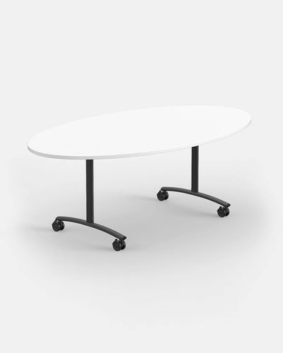 Mesa de conferências contemporânea - IBEBI - em MDF / em laminado melamínico / com base em aço