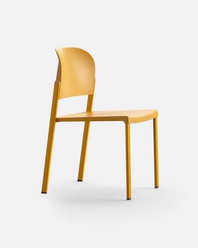 Cadeira contemporânea - IBEBI - para ambiente interno / em polipropileno / com base em aço