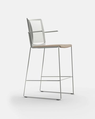 Cadeira alta contemporânea - MULTI M PT S BR - IBEBI - para ambiente interno / em tecido / em polipropileno