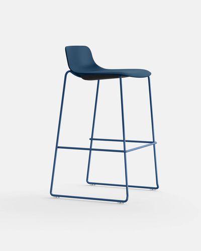 Cadeira alta contemporânea - NUME TR S - IBEBI - para ambiente interno / em polipropileno / com base em aço