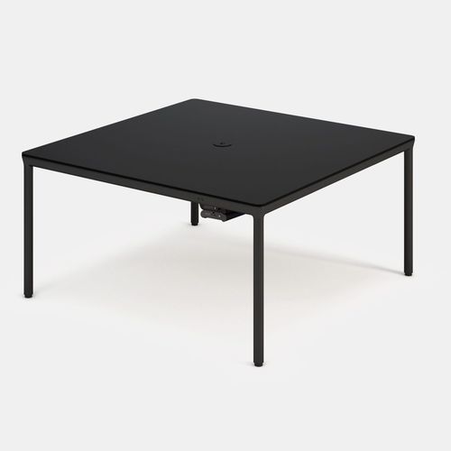 Mesa de conferências contemporânea - ORFEO Q - IBEBI - em alumínio pintado / em HPL / com base metálica