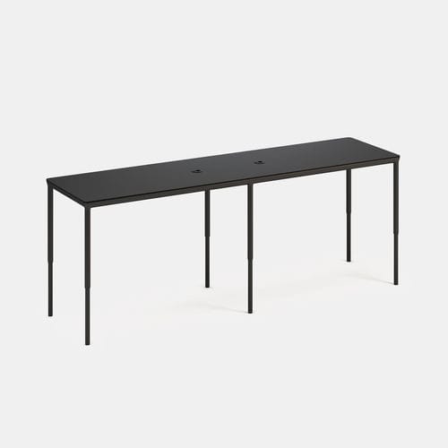 Mesa de conferências de design minimalista - IBEBI - em HPL / com base em alumínio laqueada / com base em alumínio envernizado