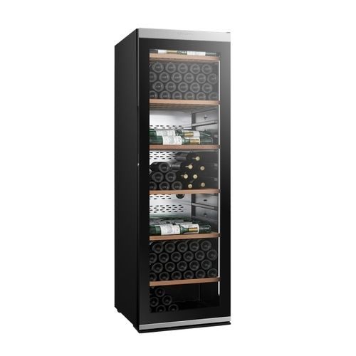 Adega climatizada de envelhecimento - MILLESIME250 - Groupe Climadiff - de instalação livre / em aço inoxidável / com porta de vidro