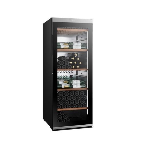 Adega climatizada de envelhecimento - MILLESIME200 - Groupe Climadiff - de instalação livre / em aço inoxidável / com porta de vidro