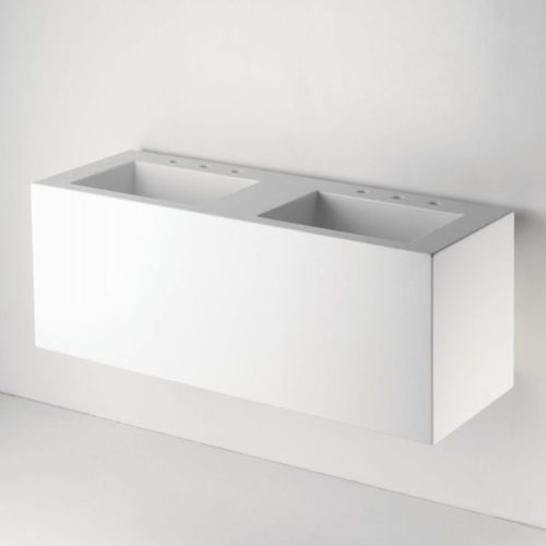 Cuba suspensa - PTLV52 - Waterworks - em Corian® / dupla / retangular