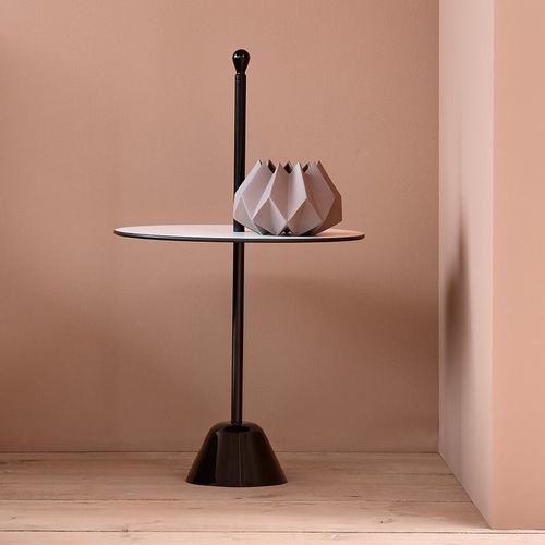 Mesa lateral contemporânea - SERVOMUTO - Zanotta - em laminado / em material plástico / com base em aço pintado