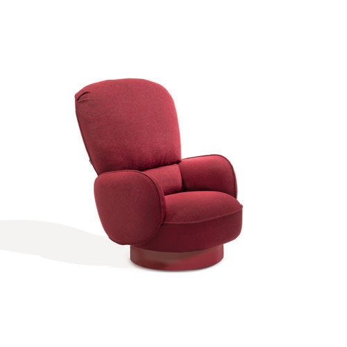 Poltrona contemporânea - YORI-KIRI - Zanotta - em tecido / em aço / Bergère