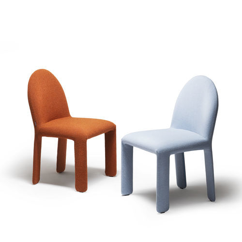 Cadeira contemporânea - NELLEE - Zanotta - para ambiente interno / em couro / em tecido