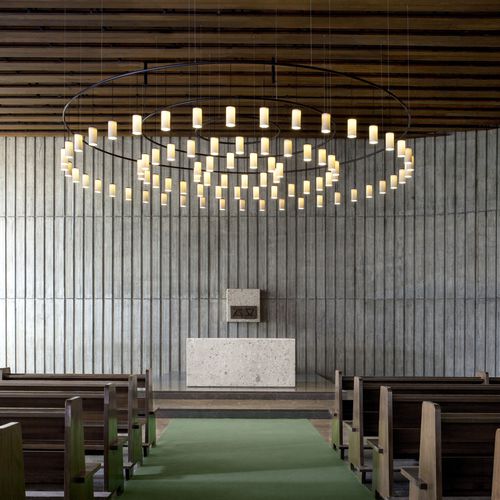 Lustre contemporâneo - CIRIO  - Santa & Cole - em vidro / em alumínio / da linha comercial