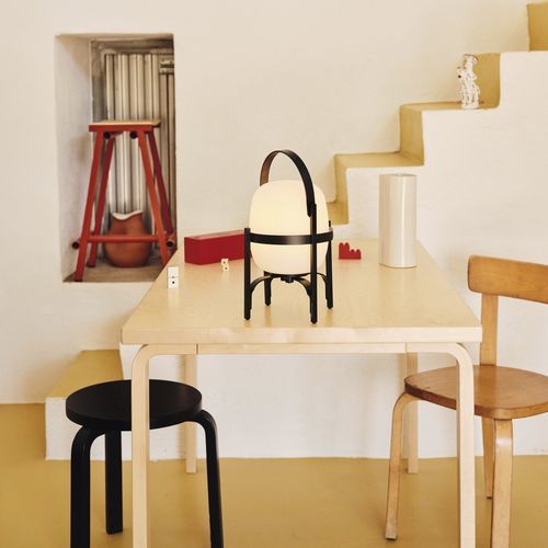 Luminária de mesa - CESTITA - Santa & Cole - portátil / em alumínio / em aço inoxidável