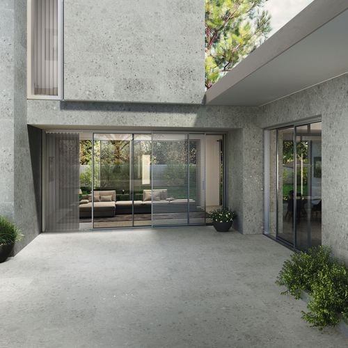 Placas de revestimento em grés porcelanato - HANNOVER - BALDOCER - polida / fosca / para ambiente interno