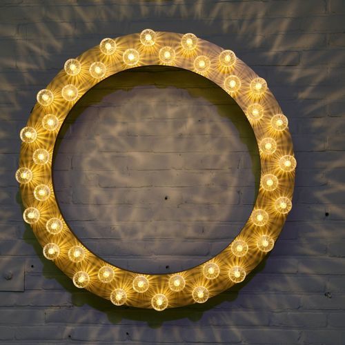 Arandela contemporânea - Halo - JSPR - para ambiente interno / em alumínio anodizado / redonda