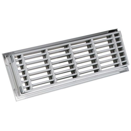 Grelha de ventilação em alumínio - 466/1 - RENSON - retangular / para ambiente externo / profissional