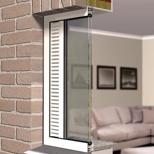 Ventilação permanente para janela com ruptura térmica - THL100 V - RENSON - de ventilação