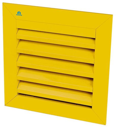 Grelha de ventilação em alumínio - 421 - RENSON - retangular / para ambiente externo / profissional