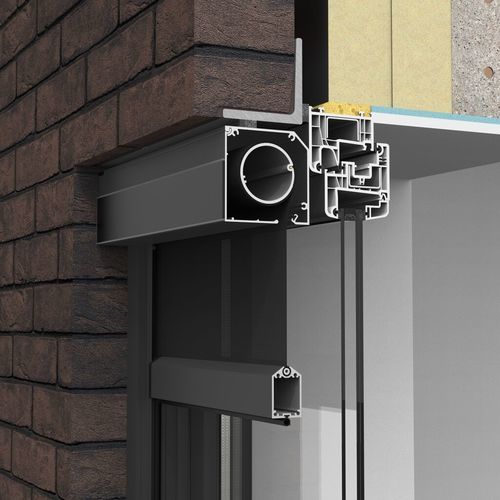 Persiana vertical - Fixscreen Go M 1 Solar - RENSON - para janela / em tecido / para ambiente externo