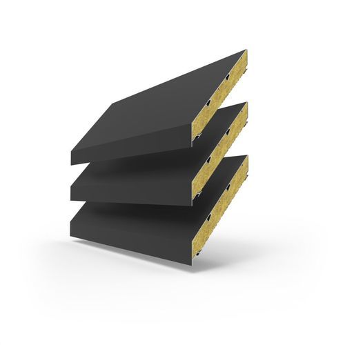 Revestimento de fachada em folhas - LINIUS® L.170ACL - RENSON - em gesso / de alumínio / vertical