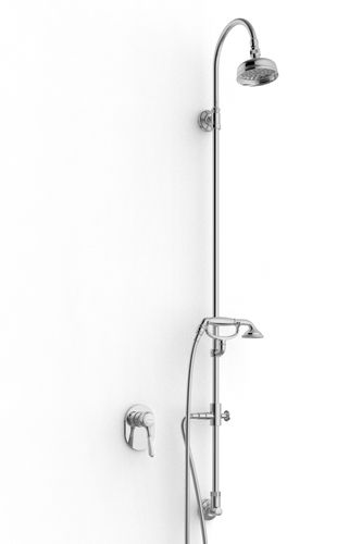 Conjunto de chuveiro de parede - 2900 DDP-070 - ZAZZERI - contemporâneo / com chuveiro de mão / com cabeça fixa