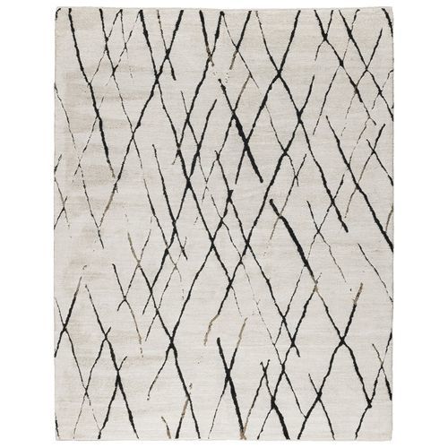 Tapete contemporâneo - LESA - STARK CARPET - estampado / em acrílico / retangular