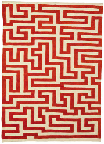 Tapete contemporâneo - RED MEANDER - Christopher Farr - estampado / de lã / retangular
