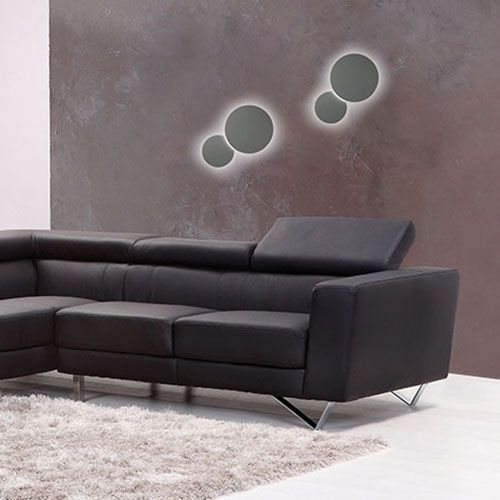 Arandela contemporânea - KYKLOS - BEL-LIGHTING / TERZO-LIGHT - para ambiente interno / em aço pintado / redonda