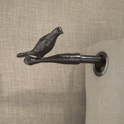Varão para cortinas em bronze - PLUME - Objet Insolite - em latão / de parede / para janela