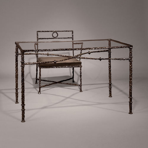 Mesa de design original - ROMA H - Objet Insolite - em bronze / com base em bronze / retangular