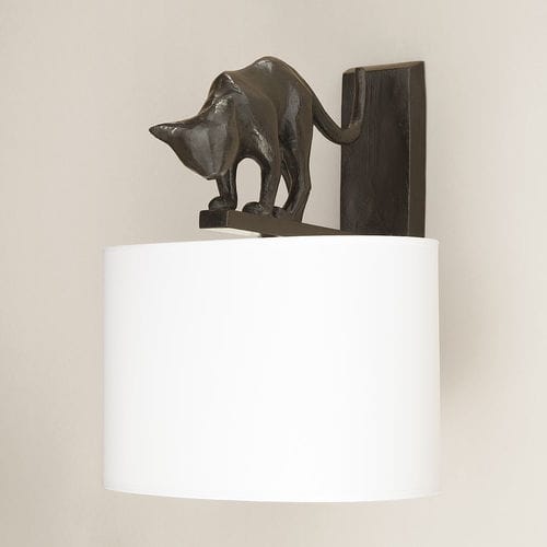 Arandela clássica - LILI - Objet Insolite - para ambiente interno / em bronze / curva