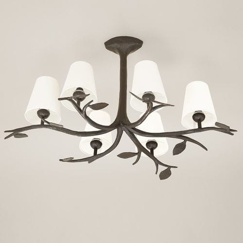 Lustre clássico - FOLIA - Objet Insolite - em bronze / para 6 lâmpadas / da linha comercial