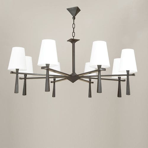 Lustre clássico - PABLO  - Objet Insolite - em bronze / para 8 lâmpadas / da linha comercial