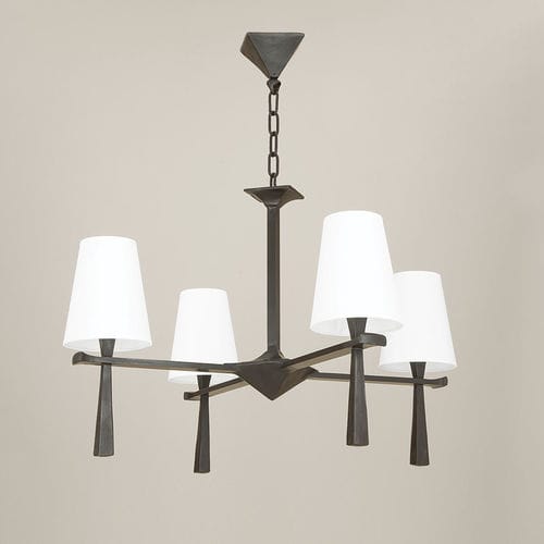 Lustre clássico - PABLO  - Objet Insolite - em bronze / para 4 lâmpadas / da linha comercial