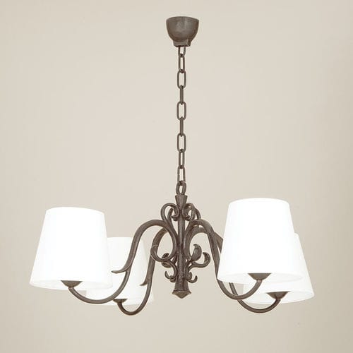 Lustre clássico - PALERME - Objet Insolite - em bronze / para 4 lâmpadas / da linha comercial