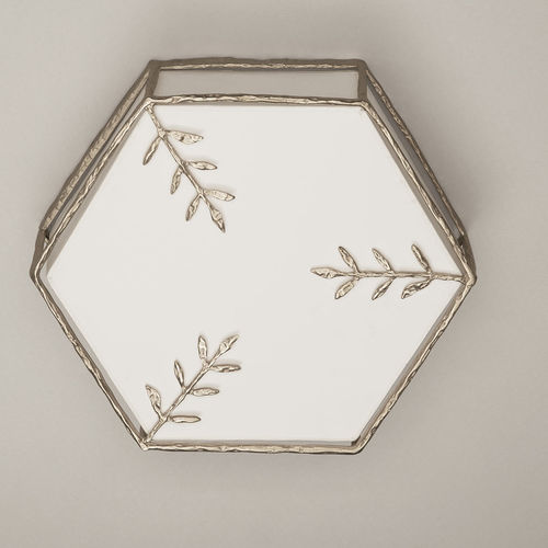 Plafon clássico - SOPHIA - Objet Insolite - hexagonal / em bronze / em tecido