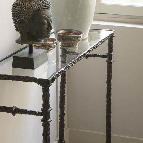 Aparador contemporâneo - ROMA X - Objet Insolite - em bronze / com base metálica / retangular