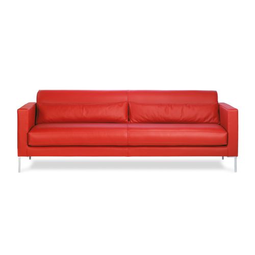 Sofá contemporâneo - BOSS - Neology - em tecido / em couro / vermelho