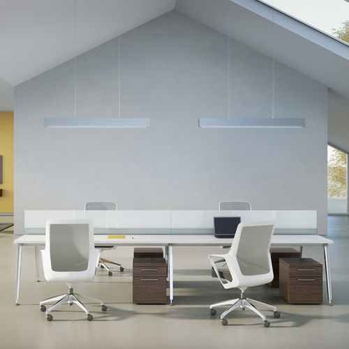 Estação de trabalho - ELEVEN - ofs - contemporânea / em vidro / em laminado