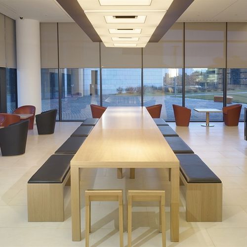 Banco contemporâneo - CLOSED - Andreu World - em carvalho / em nogueira / laminado
