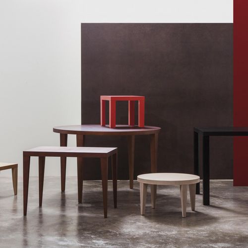 Mesa de centro contemporânea - SISTEMA SP - Andreu World - em faia / com base em faia / retangular