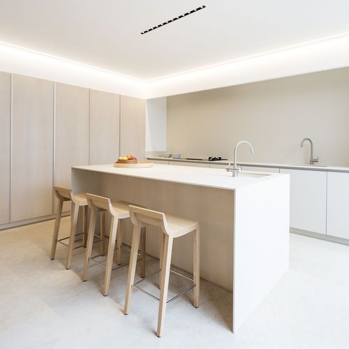 Banqueta alta contemporânea - RDL - Andreu World - em carvalho / com base em carvalho / com 4 pés