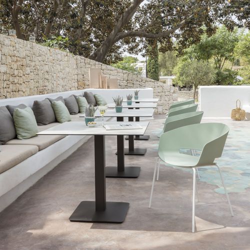 Cadeira contemporânea - RONDA  - Andreu World - para ambiente externo / em aço / em material plástico