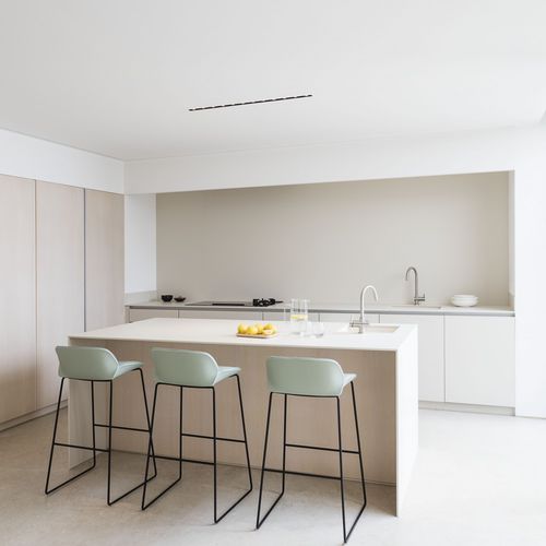 Banqueta alta contemporânea - NUEZ - Andreu World - em alumínio / em aço / com base metálica